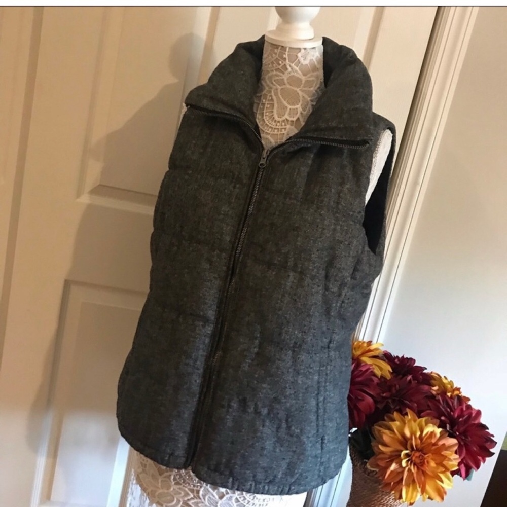 Wool Textured Puffer Vest